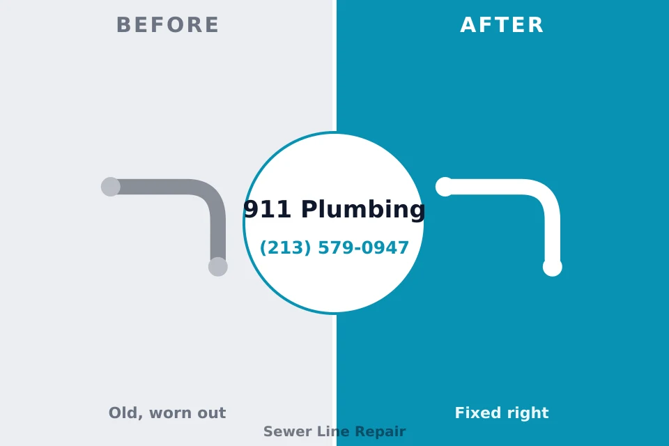 Before and after: plumbing repair Cerro Gordo, IL
